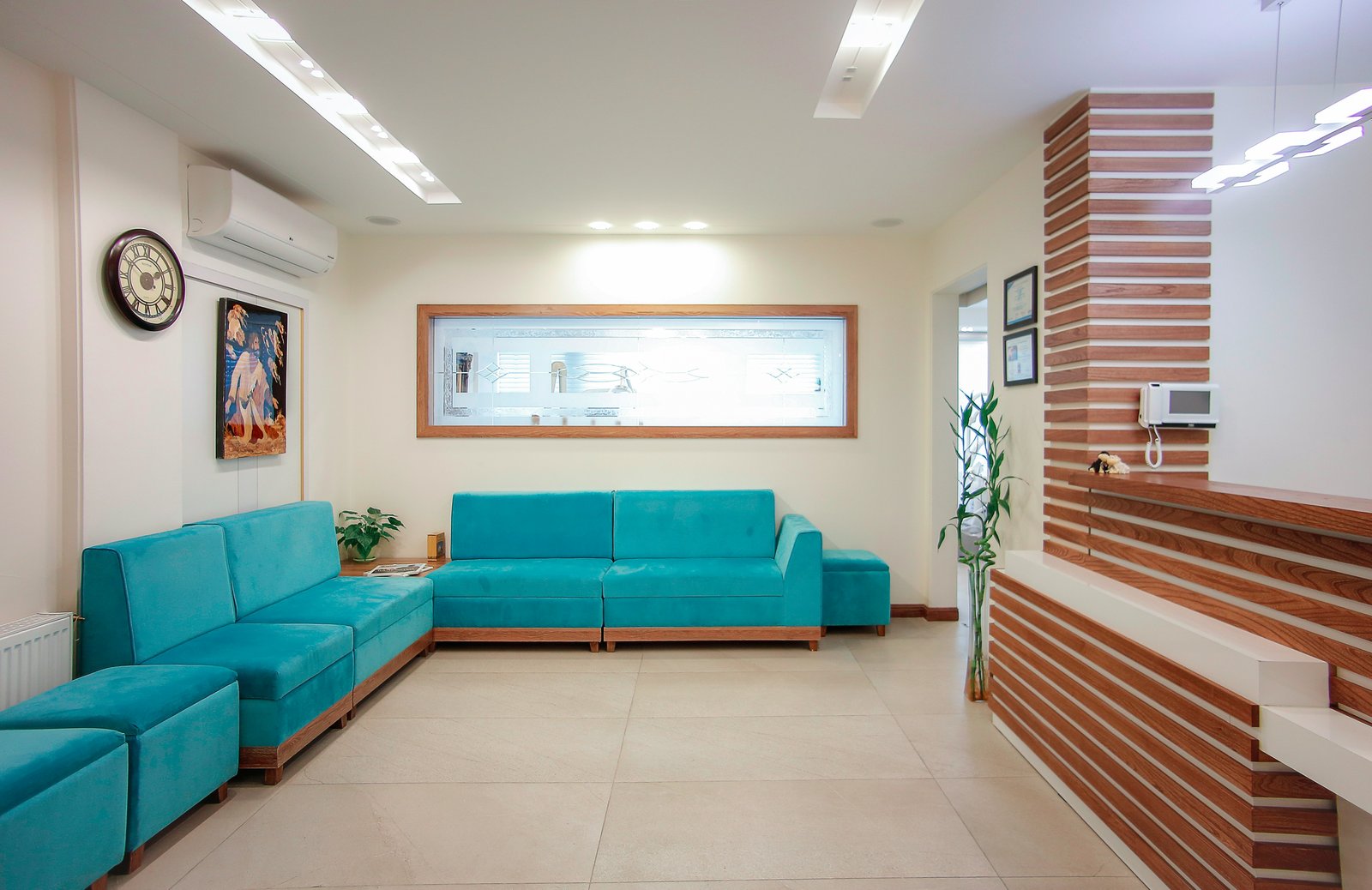 The waiting room at Lanternview Veterinary